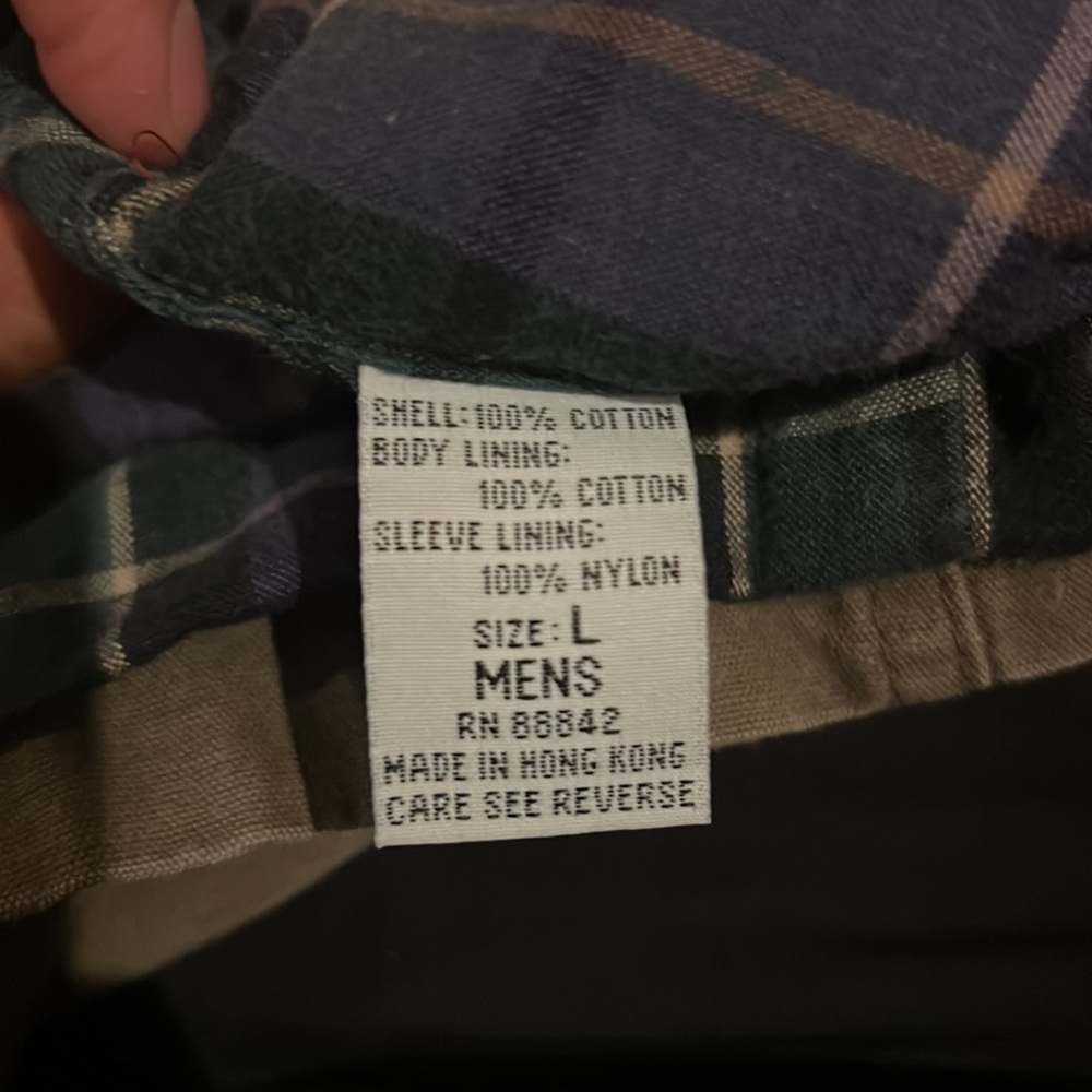 Northeast Terrain Company Brown Canvas Workwear Jacket Flannel Lined size L - Picture 5 of 5